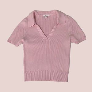 BAR III Pink Polo top